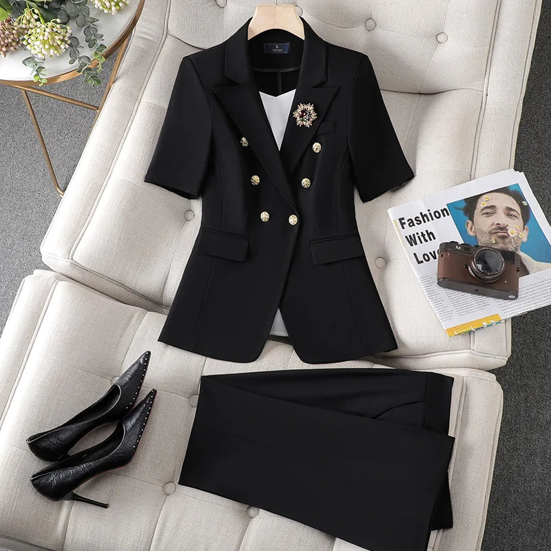 Veluxa Dames Blazer Pantalon Set