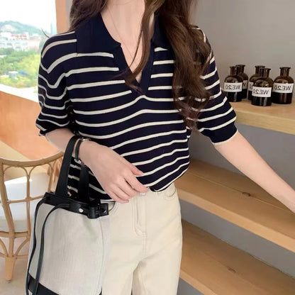 BloomVista Gestreept Polo T-shirt