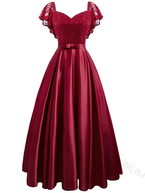 Glamour Mode Zomer Party Dress met Bloemen Kant