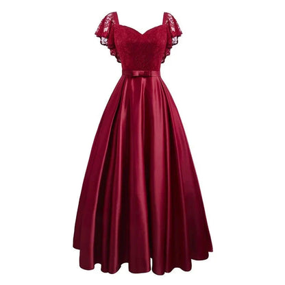 Glamour Mode Zomer Party Dress met Bloemen Kant