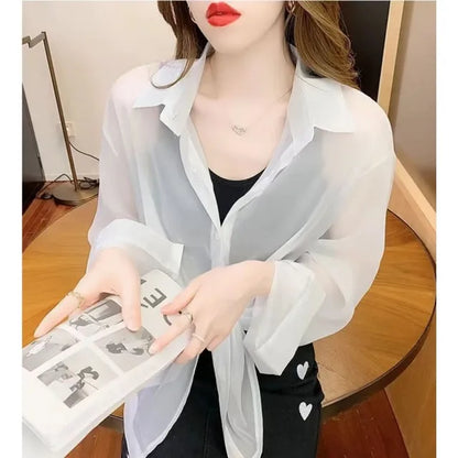 Zomer SunBreeze Chiffon Top