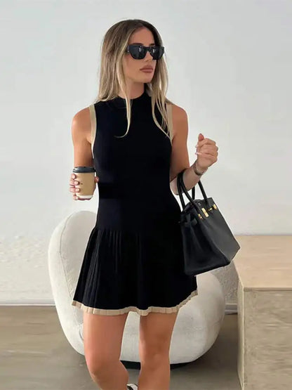 Aurora Summer Patchwork Mini Jurk