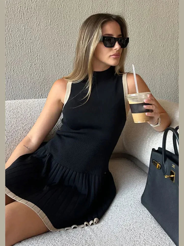 Aurora Summer Patchwork Mini Jurk