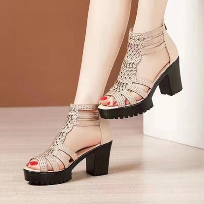 Exotische Slang Gladiator Sandalen