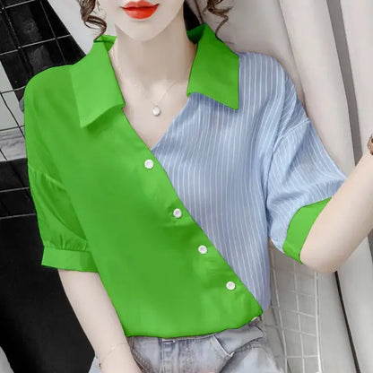 Bella Stijl Zonnige Chic Gestreepte Blouse voor de Zomer!