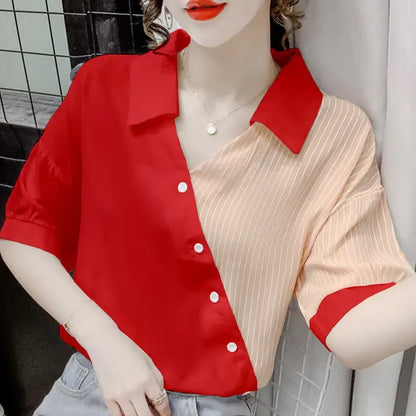 Bella Stijl Zonnige Chic Gestreepte Blouse voor de Zomer!