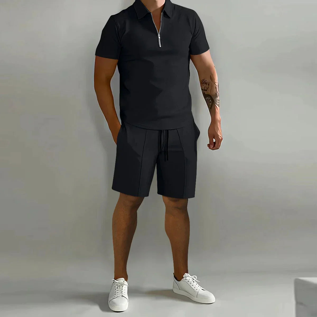 Heren Polo Shirt Set Klassiek Milano Stijl - Mode Vibes