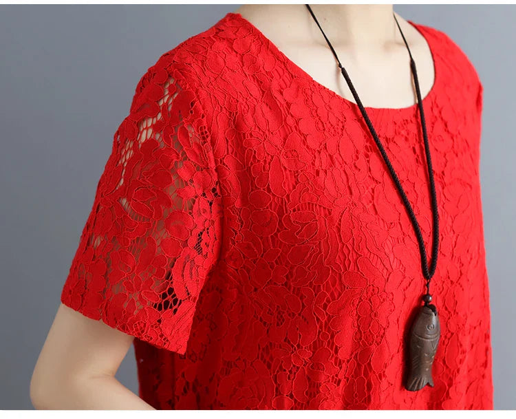 Stijlvolle Zomerjurk met Kanten Details
