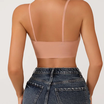 Lumi Zomer Laser Cut Naadloze Draadloze Push-Up Beha