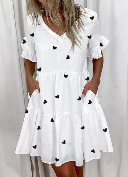 Bellaflow Zomerse Bloemenprint V-Hals Jurk