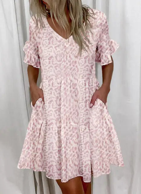 Bellaflow Zomerse Bloemenprint V-Hals Jurk