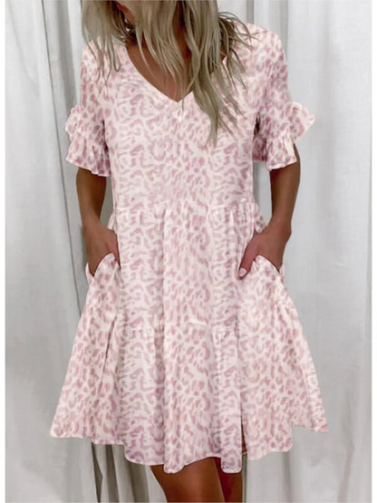 Bellaflow Zomerse Bloemenprint V-Hals Jurk