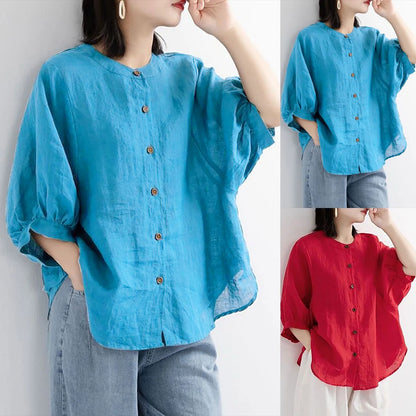 Zomerse BohoChicMode Lantaarnmouw Top