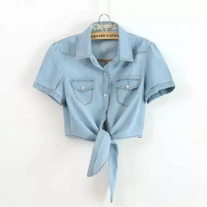 Zomers Casual Denim Jasje van TrendLuxe