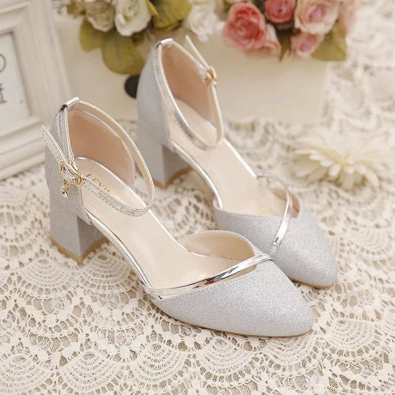 DiamondDazzle Glanzende Sandalen