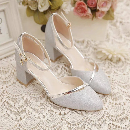 DiamondDazzle Glanzende Sandalen