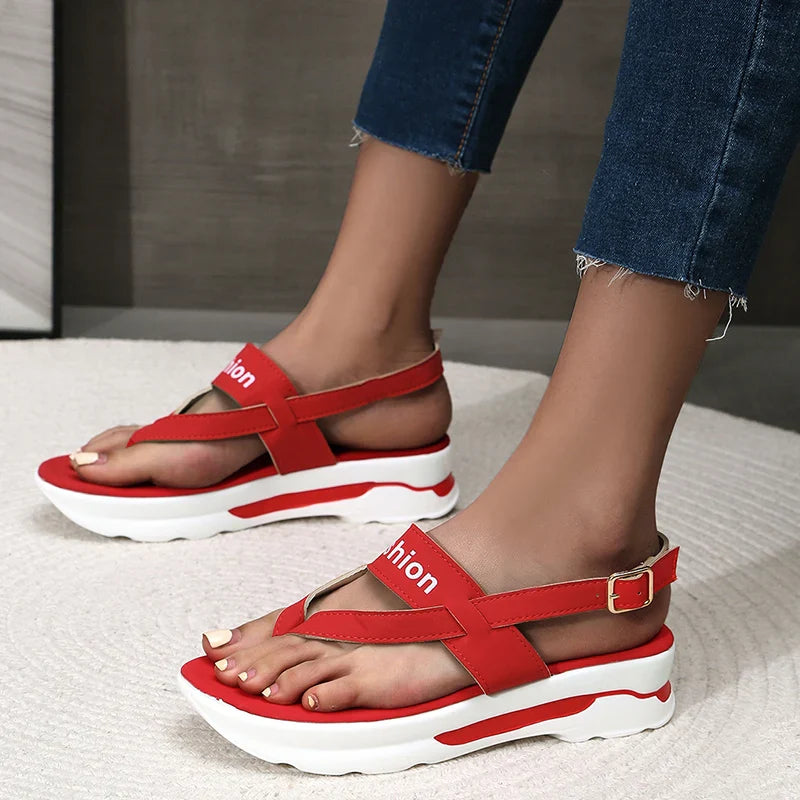 Bella Elegante Zomerse Sleehak Sandalen