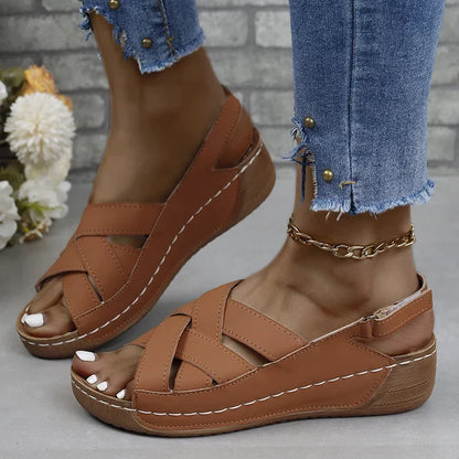 Celeste Elegante Zomerse Wig Sandalen