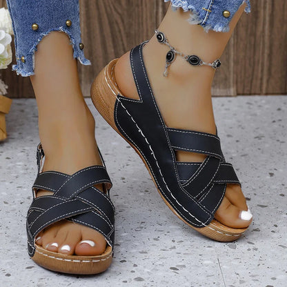 Celeste Elegante Zomerse Wig Sandalen