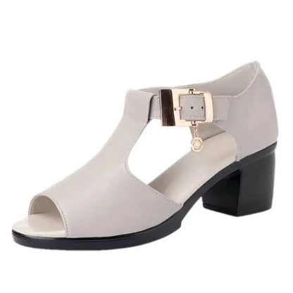 T-Strap Sandaal met Blokhak van Luna Lucida