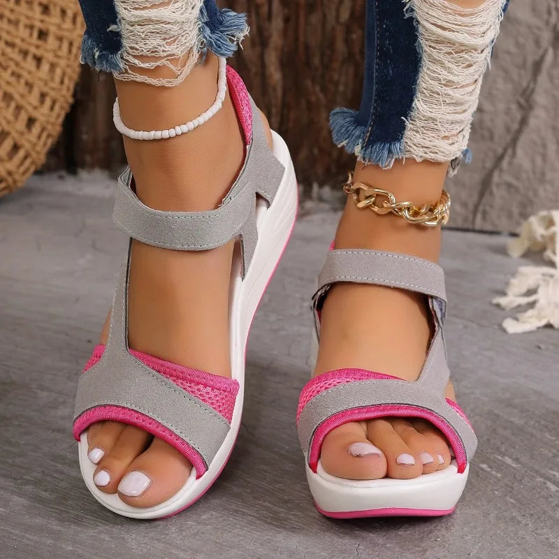 Zomer Kleurblok Sportschoenen Sandalen