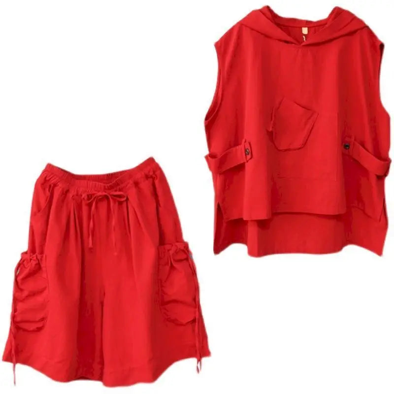 Stralende Mode  Hooded Vest Sets