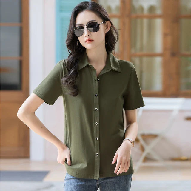 TrendyMode Zomerse Vrouw Polo Shirt
