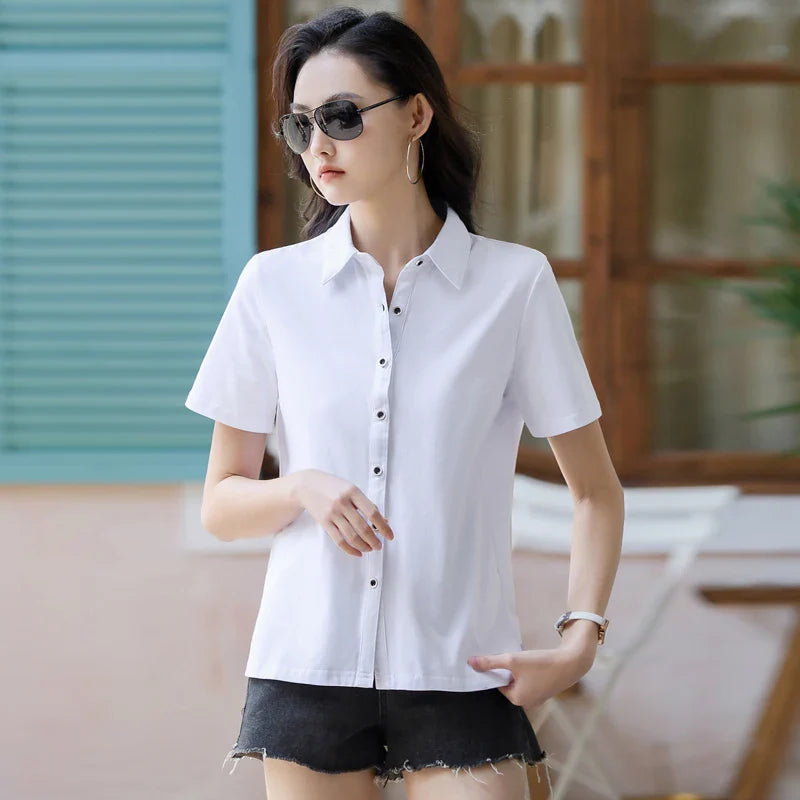 TrendyMode Zomerse Vrouw Polo Shirt