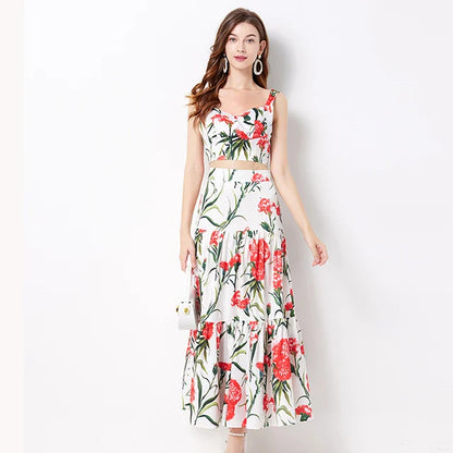 ChicDiva Zomerse Catwalk Jurk Met Bloemenprint