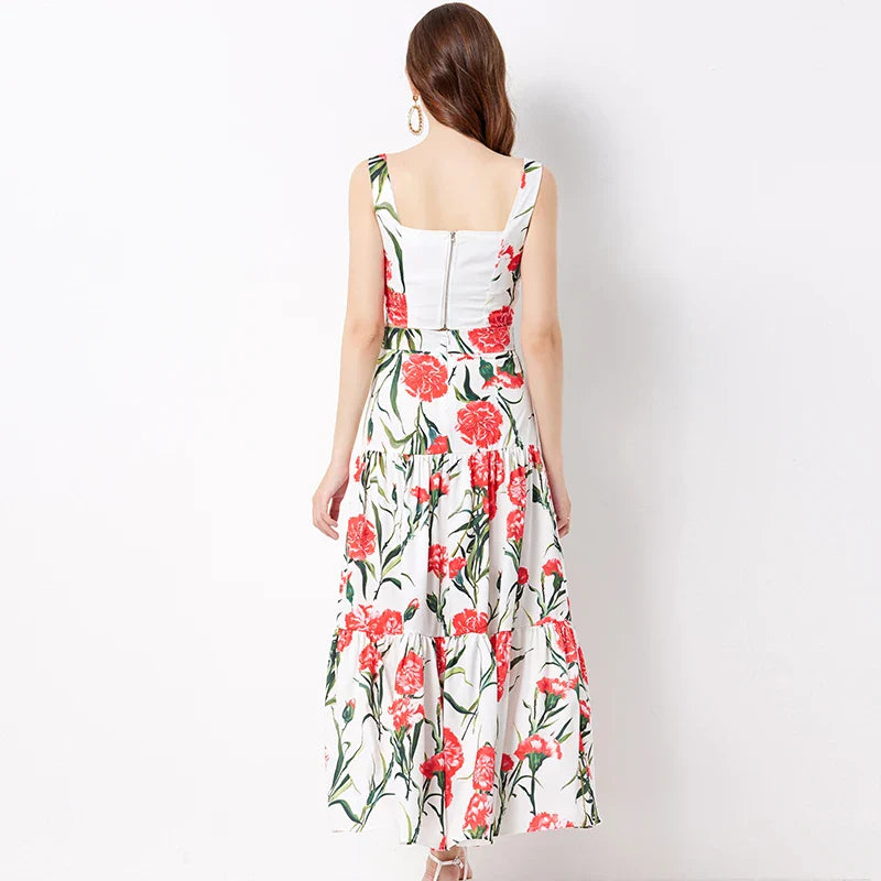 ChicDiva Zomerse Catwalk Jurk Met Bloemenprint