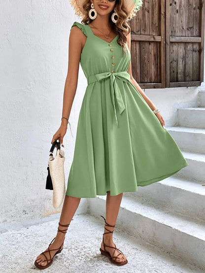 Bella Chic Zomerse Midi Strandjurk