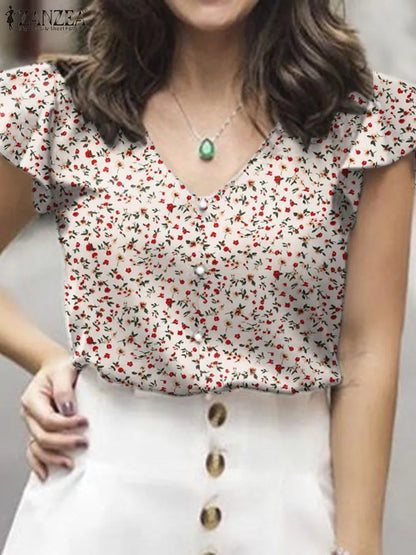 Bloemen Blouse voor Zomerse Dagen