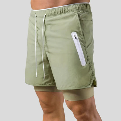 Sportbroek 2-in-1 Trainingsbroek voor Mannen Workout