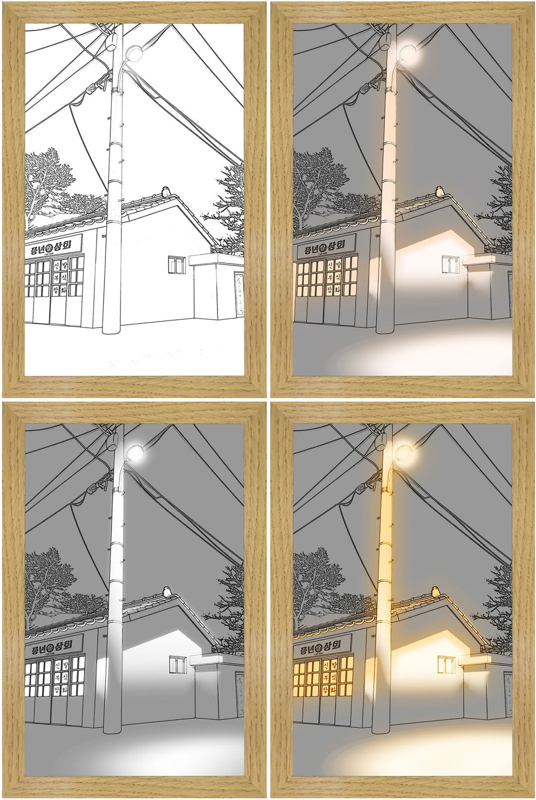 LED Kunstverlichting – Moderne Luminza Schilderij