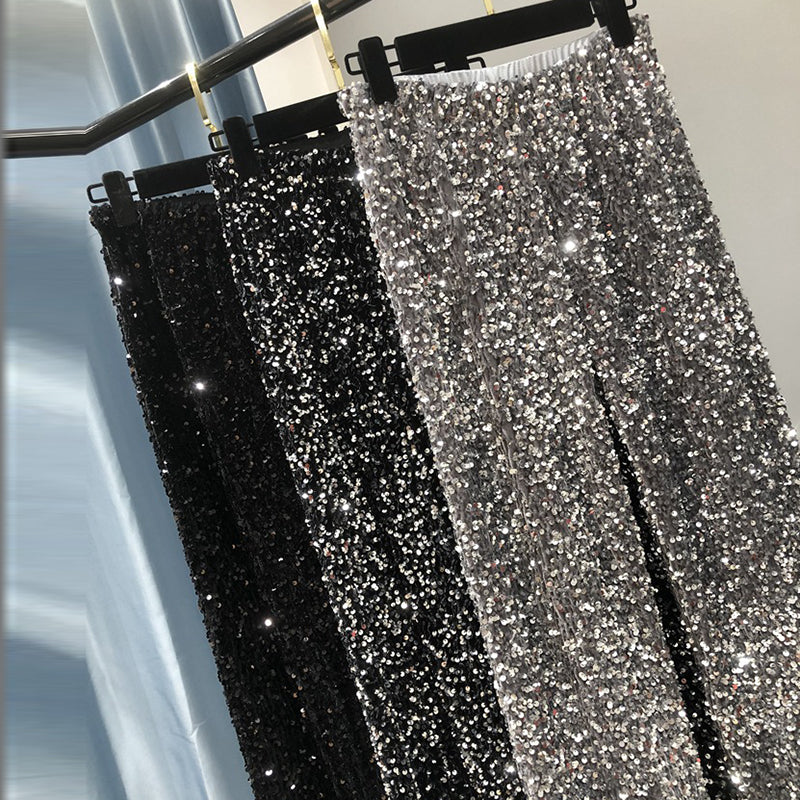 Glitter Broek Glimmend Feestkleding voor Vrouw