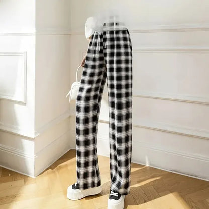 Monochrome Gestreepte Hoge Taille Bell Bottoms van Luna Stijl