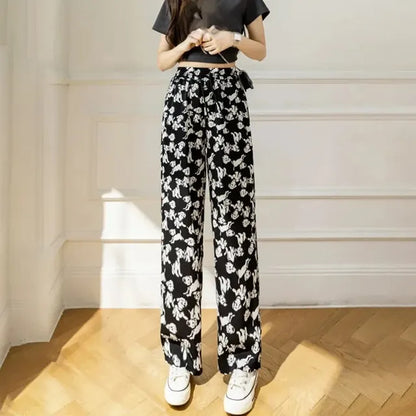 Monochrome Gestreepte Hoge Taille Bell Bottoms van Luna Stijl