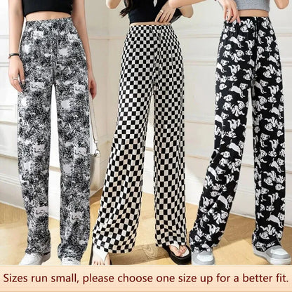 Monochrome Gestreepte Hoge Taille Bell Bottoms van Luna Stijl