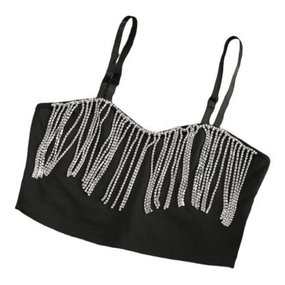 Vrouwelijke Crop Top Feestelijk en Stijlvol