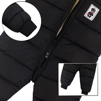 Baby Romper Met Berenoortjes Warme Winteruitvoering