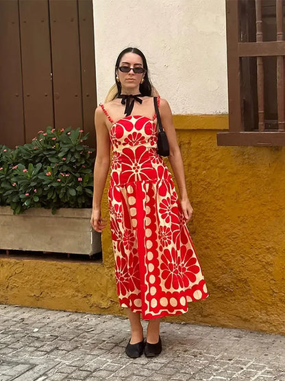 Bohemien Strapless Bloemenjurk