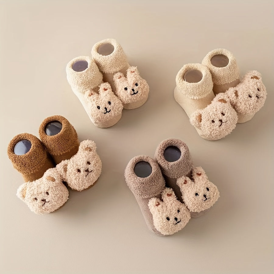 Babysokjes Antislip met Schattige Beren - Mode Vibes