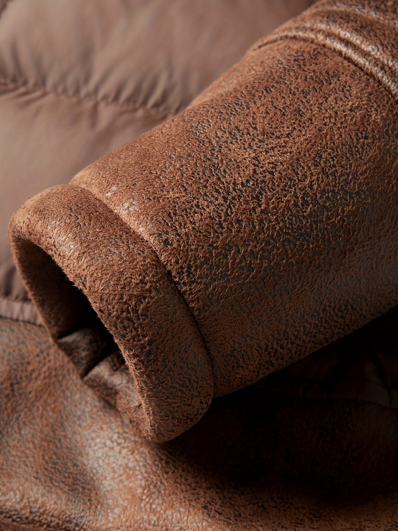 Warme Fleece Jas voor Heren Zwart Winterjas