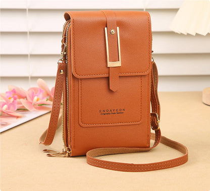 Dames Crossbody Telefoontas met Touchscreen Venster en Lacy Ontwerp
