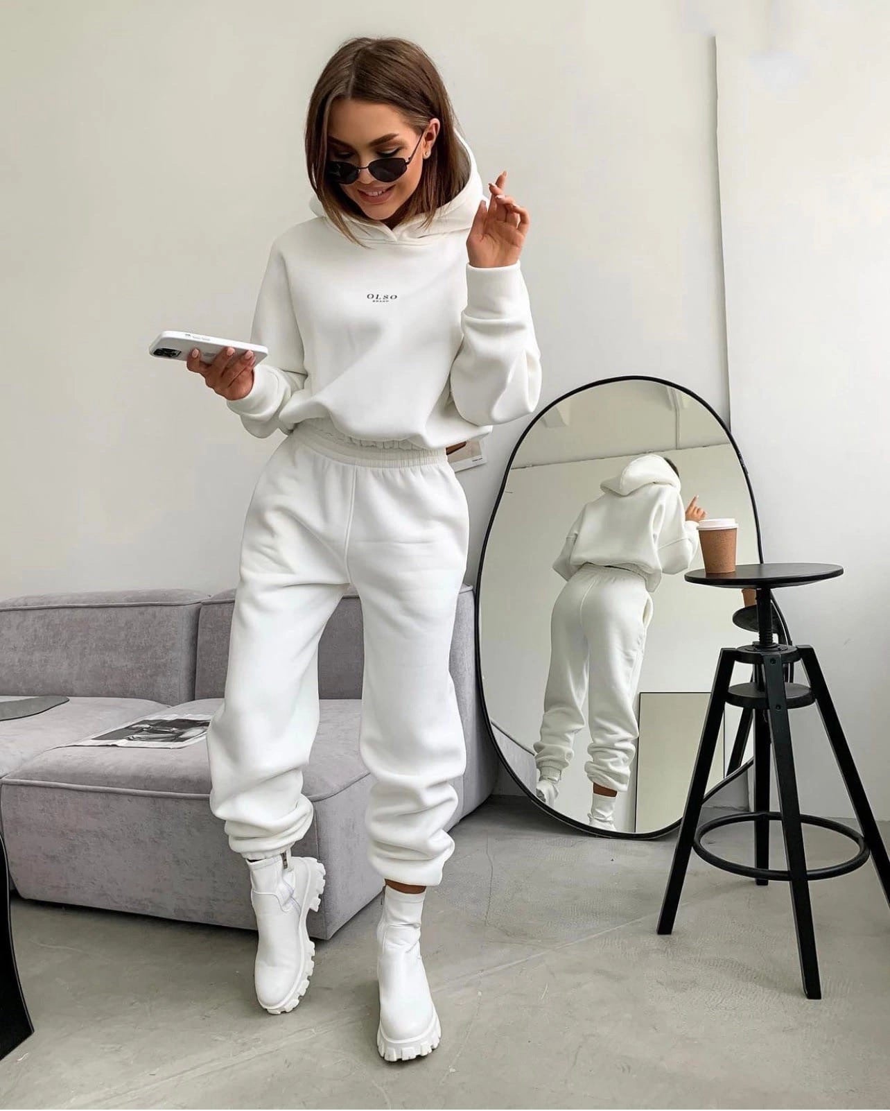 Dames Loungewear Set Jogger en Hoodie Comfortabel Zacht