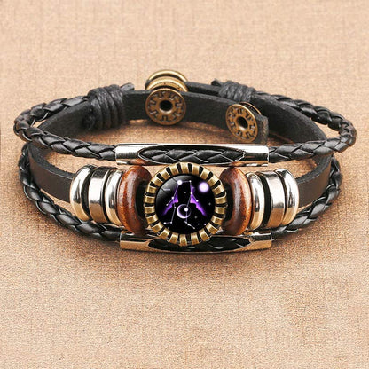 Retro Armband Zodiac Lyra Zilver Ketting