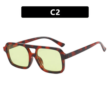 Dames Zonnebril Aviator Stijl met Kleurige Glazen