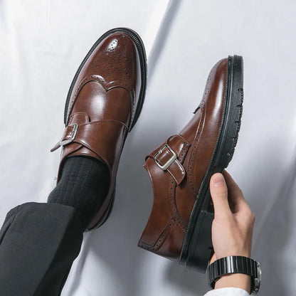 Leren Herenboots Klassiek met Gesp en Zool