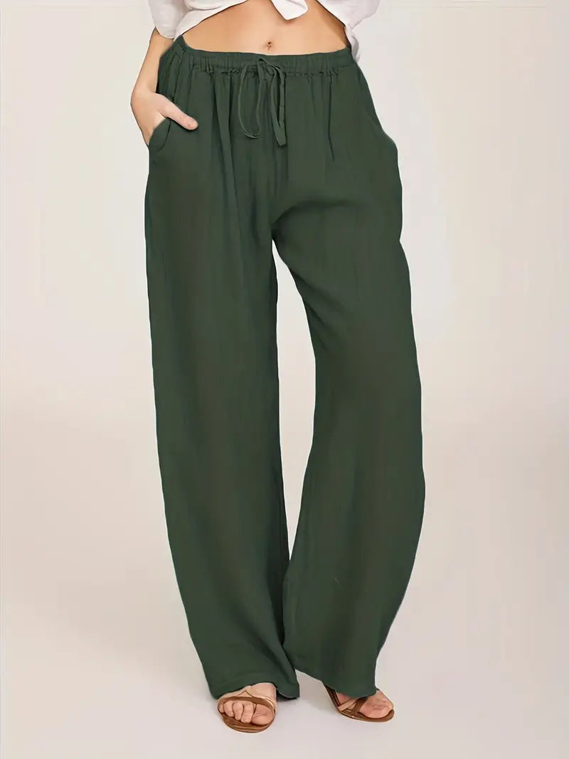 Dames Linnen Broek Zomerse Losse Fit
