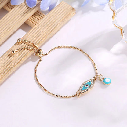 Boze Oog Armband Ethnostijl Zilverkleurig Beschermingssymbool